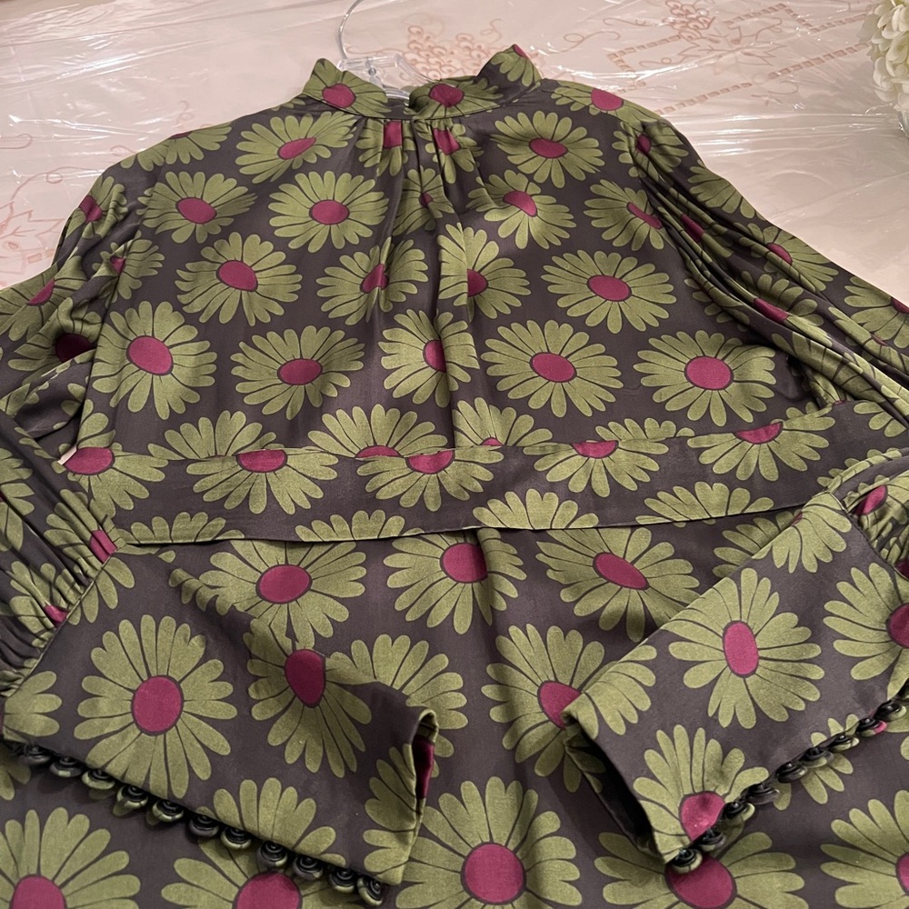 Giovanna Nicolai ~ Vintage Italian Floral Midi Dress – Size ~4/Small - Picture 5 of 7